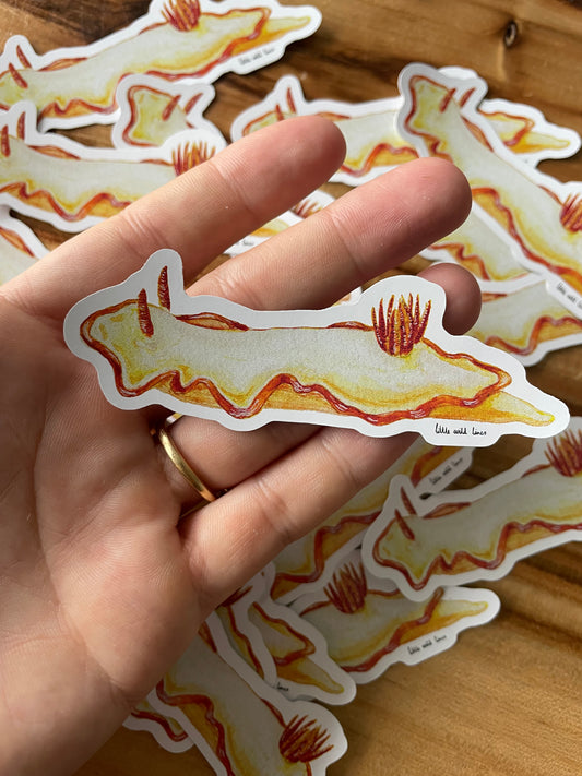 Yellow Nudibranch Sticker